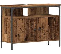 Mueble para lavabo de vidaXL, estilo vintage, 80 x 30 x 60 cm, fabricado en material de madera