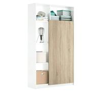 Mueble para recibidor Neo (L x An x Al: 35 x 100 x 187 cm, Blanco/Roble)