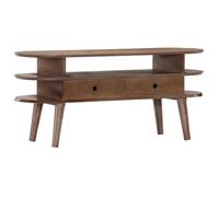 Mueble Para Tv De Madera Maciza De Acacia 110x35x50 Cm Vidaxl