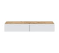 Mueble para TV Kaway (L x An x Al: 34,5 x 180 x 28 cm, Roble Nodi/Blanco Artik)