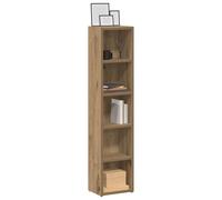 Mueble porta CD 2 piezas roble artesanal 21 x 16 x 93,5 cm aglomerado