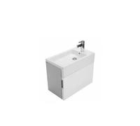 Mueble suspendido de baño 63 cm MDF blanco Flat Unisan