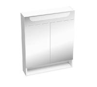 Mueble suspendido para baño con iluminación, modelo RAVAK Classic II, con espejo, dimensiones 60 x 76 x 14 cm, código X000001469