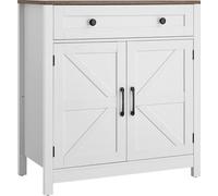 Mueble tipo aparador para cafetería, mesa para cafetería de estilo rústico con cajón, aparador con dos puertas tipo granero, mueble aparador para sala de estar, recibidor o cocina, de 75 x 37,5 x 80 c