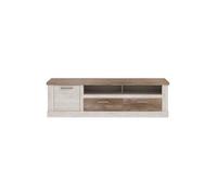 Mueble tv 1 puerta y 2 cajones verona blanco y madera