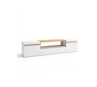 Mueble TV con almacenamiento 203 cm Kavos White - sand oak