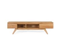 Mueble tv fabricado en madera maciza de mindi