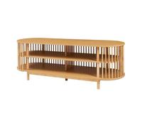 Mueble tv jarvenpaa 4 compartimentos bambú 150x48x50cm natural [en.casa]