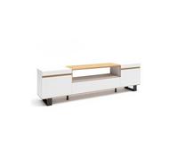 Mueble TV Kavos Up White - sand oak