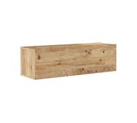 Mueble tv suspendido lapinlahti aglomerado 100x32x30 cm roble r√∫stico [en.casa]