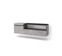 Mueble tv | televisión | muebles de salón, almacenaje | 150x45x35cm | para tv hasta 65" | colgado, suspendido | estilo moderno | cemento