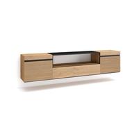 Mueble tv | televisión | muebles de salón, almacenaje | 200x45x35cm | para tv hasta 80" | colgado, suspendido | estilo moderno | roble