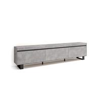 Mueble tv | televisión | muebles de salón, almacenaje | 240x57x35 cm | diseño industrial | estilo moderno | cemento