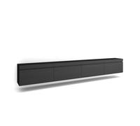 Mueble tv | televisión | muebles de salón, almacenaje | 320x45x35 cm | para tv gran formato | colgado, suspendido | estilo moderno | negro