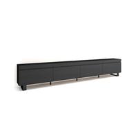 Mueble tv | televisión | muebles de salón, almacenaje | 320x57x35 cm | para tv gran formato | diseño industrial | estilo moderno | negro
