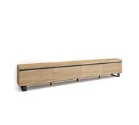 Mueble tv | televisión | muebles de salón, almacenaje | 320x57x35 cm | para tv gran formato | diseño industrial | estilo moderno | roble