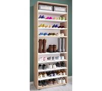 Mueble zapatero de madera XXL botas grandes mueble pasillo Lona 9 compartimentos Mueble zapatero de madera XXL botas grandes mueble pasillo Lona 9 compartimentos Roble de Sonoma