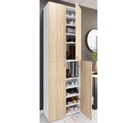 Mueble zapatero grande de madera XL mueble zapatero grande botas mueble pasillo Lona 10 compartimentos puertas batientes Mueble zapatero grande de madera XL mueble zapatero grande botas mueble pasillo
