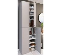 Mueble zapatero grande de madera XL mueble zapatero grande botas mueble pasillo Lona 10 compartimentos puertas batientes Mueble zapatero grande de madera XL mueble zapatero grande botas mueble pasillo