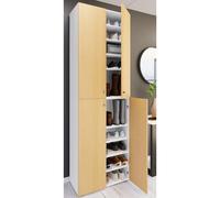 Mueble zapatero grande de madera XL mueble zapatero grande botas mueble pasillo Lona 10 compartimentos puertas batientes Mueble zapatero grande de madera XL mueble zapatero grande botas mueble pasillo
