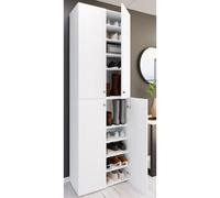 Mueble zapatero grande de madera XL mueble zapatero grande botas mueble pasillo Lona 10 compartimentos puertas batientes Mueble zapatero grande de madera XL mueble zapatero grande botas mueble pasillo
