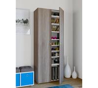 Mueble zapatero grande de madera XXL cajonera zapatero grande Vandol 9 compartimentos Mueble zapatero grande de madera XXL cajonera zapatero grande Vandol 9 compartimentos Roble Sonoma (aserrado en br