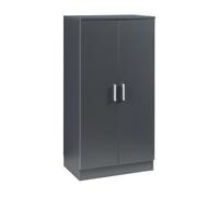 Mueble zapatero notribontaa con estantes y puertas 108x55x35cm antracita [en.casa]