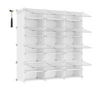 Mueble Zapatero Plástico 12 Compartimentos 30 x 40 x 30 cm Blanco