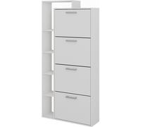 Mueble zapatero Vicco Orlando Blanco 80 x 166.1 cm con 4 compartimentos, Model 53240