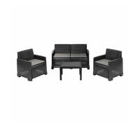 Muebles de jardín ipae progarden iseo isec04ag (4 piezas)
