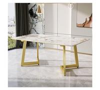 Muebles de pies, Patas de hierro for bricolaje, base escritorio metal alto y resistente, for mesas centro comedor(Gold,140x60x73cm)