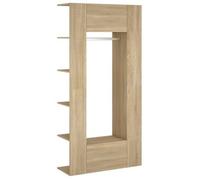 Muebles De Recibidor 2 Uds Madera Contrachapada Roble Sonoma Vidaxl