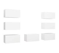 vidaXL Juego de muebles de salón 7 piezas 30,5x30x60 cm, Mueble de Salon, Mueble TV, Mueble TV salon, Mesa de TV, Mueble tele