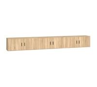 Muebles Para Tv De Pared 3 Uds Roble Sonoma 100x34,5x40 Cm Vidaxl