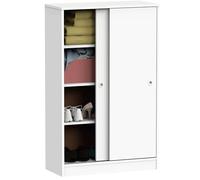 MUEBLES PITARCH Armario Bajo Auxiliar Tibet Color Blanco Soft 2 Puertas 2 Estantes Almacenaje Mueble 120x74x33 cm
