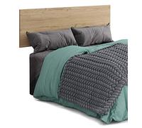 Miroytengo Cabecero De Cama Clim en Melamina - Diseño Sencillo En Color Roble Gold Para Camas De 150 O 135 Cm