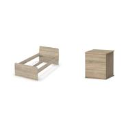 MUEBLES PITARCH Dana Plataforma, Cambrian, Cama Individual Elsa Mesita, Cambrian, 48.5 x 41 x 40 cm