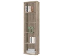 Muebles Pitarch | Librería de Oficina o Despacho con 4 Estantes, Librería de Salón, Roble Cambrian, 196,5x51,5x33cm (alto x ancho x fondo) Básica, Elegante y Resistente, Colección MUEBLES PITARCH