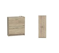 MUEBLES PITARCH Tibet Zapatero, Roble Cambrian, 82 x 74 x 25 cm Tibet Armario, Cambrian, 180x60x35 cm