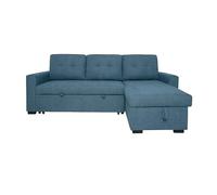 MUEBLIX.COM - Sofa 3 Plazas Chaiselongue Ojuel, Chaiselonge Intercambiable, Asientos y Respaldo Acolchados, Sofa Chaiselongue Cama con Arcon, Sofas de Salón Modernos, Color Gris