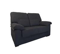 MUEBLIX.COM | Sofa Marcos, 2 Plazas, Diseño para Salón Moderno, Confortable, Armazón de Pino Gallego, Asientos de Goma Espuma, Antracita