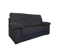 MUEBLIX.COM | Sofa Marcos, 3 Plazas, Diseño para Salón Moderno, Confortable, Armazón de Pino Gallego, Asientos de Goma Espuma, Antracita