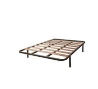 MUEBLIX.COM | Somier Eco para Cama 135 x 190 cm | Somier con 4 Patas | Láminas Madera de Chopo de 10 cm y Estructura de Tubos de Acero | Útil para Camas Nido o Camas Individuales