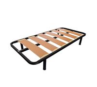 MUEBLIX.COM | Somier Lama Ancha para Cama 105 x 190 cm | Somier con 4 Patas | Láminas Madera de Chopo de 17 cm y Estructura de Tubos de Acero | Útil para Camas Nido o Camas Individuales