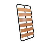 MUEBLIX.COM | Somier Lama Ancha para Cama 105 x 190 cm | Somier Sin Patas | Láminas Madera de Chopo de 17 cm y Estructura de Tubos de Acero | Útil para Camas Nido o Camas Individuales