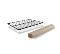 MUEBLIX.COM - Somier Reforzado para Cama King Size 150 x 190 cm, Remo, Sin Patas, Fabricado con Estructura Metálica en Tubo de Acero, Láminas Anchas Desmontable