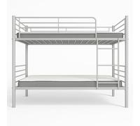 MUEBLIX | Literas Juveniles 90x190 | Estructura de Metal | Literas Juveniles Baratas con Escalera | Litera Doble | Modelo Alberto