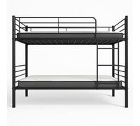 MUEBLIX | Literas Juveniles 90x190 | Estructura de Metal | Literas Juveniles Baratas con Escalera | Litera Doble | Modelo Alberto