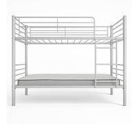 MUEBLIX | Literas Juveniles 90x190 | Estructura de Metal | Literas Juveniles Baratas con Escalera | Litera Doble | Modelo Alberto