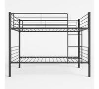 MUEBLIX | Literas Juveniles 90x190 | Estructura de Metal | Literas Juveniles Baratas con Escalera | Litera Doble | Modelo Alberto